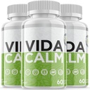 (3 Pack) Vida Calm - Dietary Supplement for Focus, Memory, Clarity, Energy, Improved Sleep, Calm and Relax Mind - Advanced Cognitive Formula for Maximum Strength - 180 Capsules