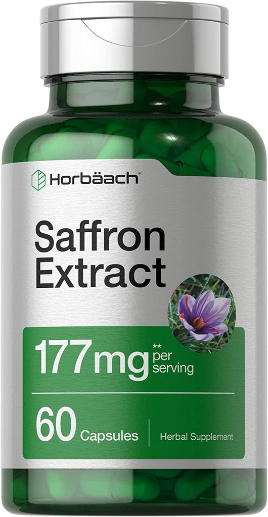 Saffron Extract Capsules 177 Mg 60 Count | Non-Gmo, Gluten Free Supplement | by