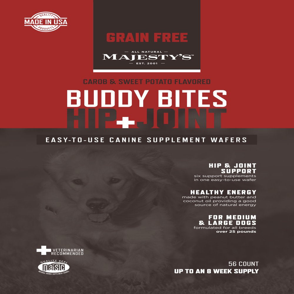 Majesty'S Buddy Bites Hip & Joint Grain-Free - 56 Count