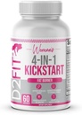 (By Jessica Bass Women’S 4 in 1 Kickstart Thermogenic Supplement, for Metabolism and Appetite Support with Green Tea Extract & Bioperine - 60 Capsules (1 Month)