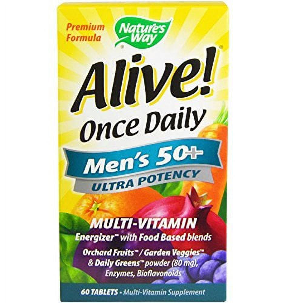 Nature'S Way Alive Once Daily Men'S 50+ Multi Ultra Potency 60 Count