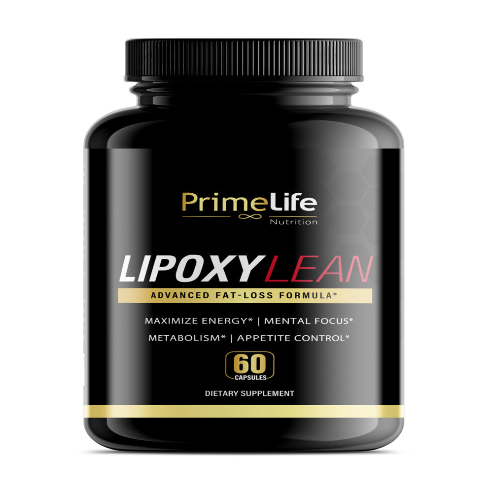 Primelife Lipoxylean Advanced Fat Burner Supplement for Men & Women - Weight Loss & Appetite Control Thermogenic, 60 Capsules