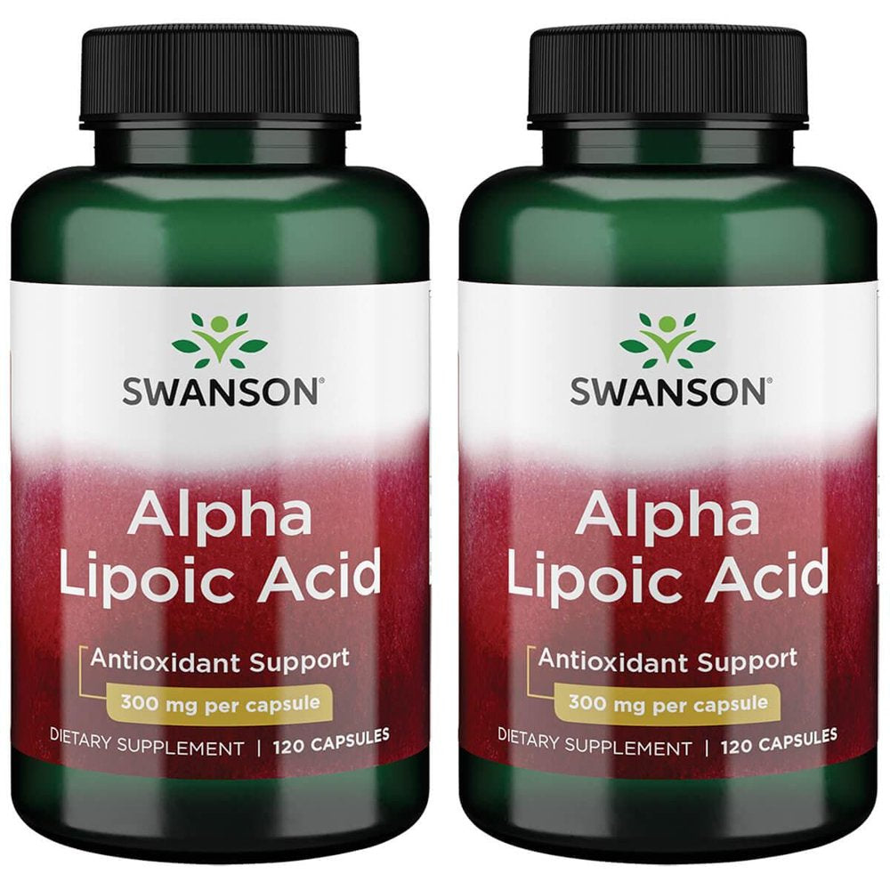 Swanson Alpha Lipoic Acid 300 Mg 120 Caps 2 Pack