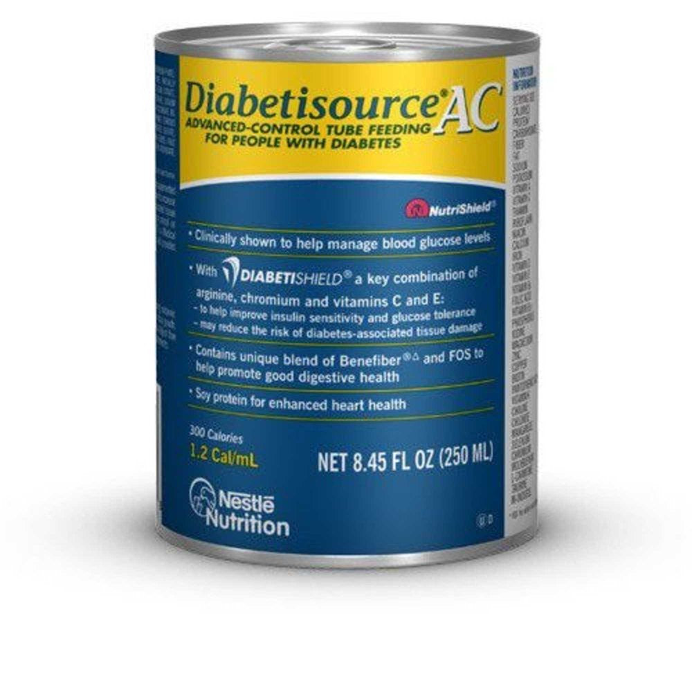 Diabetisource AC 1.2 Tube Feeding Formula 250 Ml Carton Ready to Use Unflavored Adult Case of 24