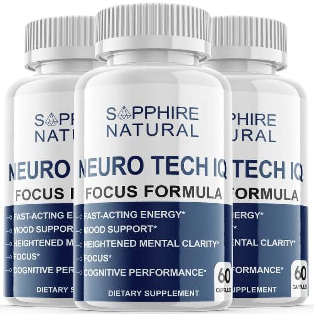 Neuro Tech IQ Brain Supplement Pills (3 Pack)