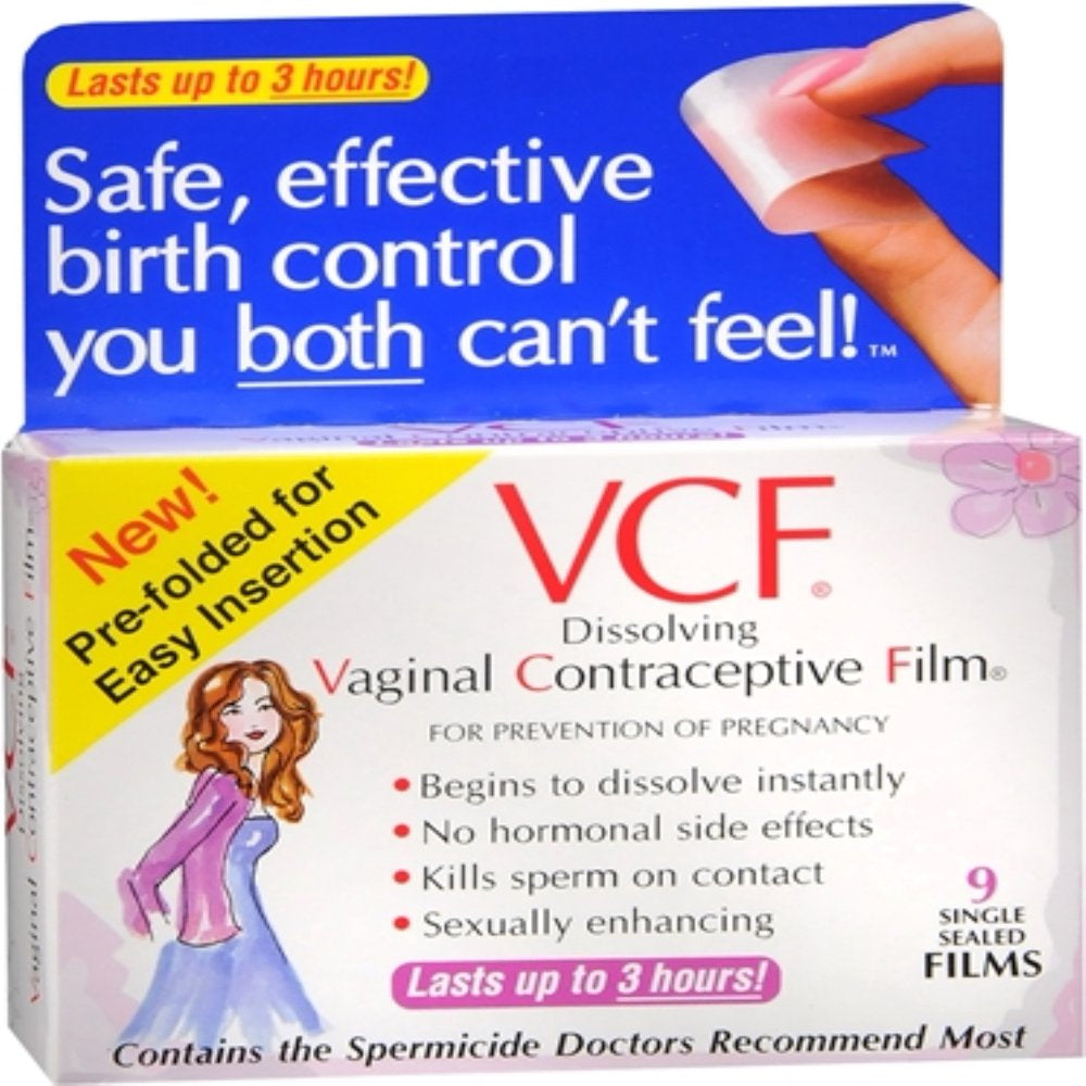 VCF Contraceptive Films - 9 Films (Pack of 3)