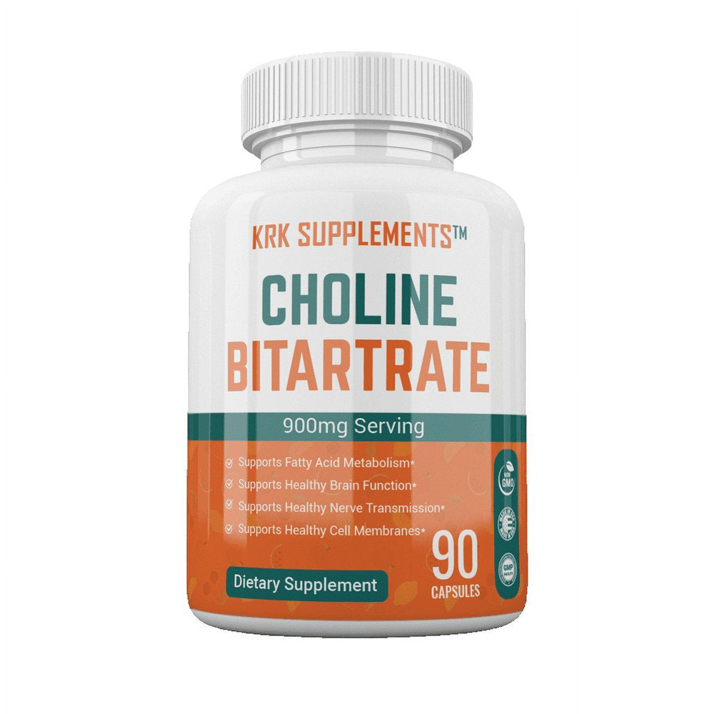 Choline Bitartrate 900mg - Brain & Liver Health