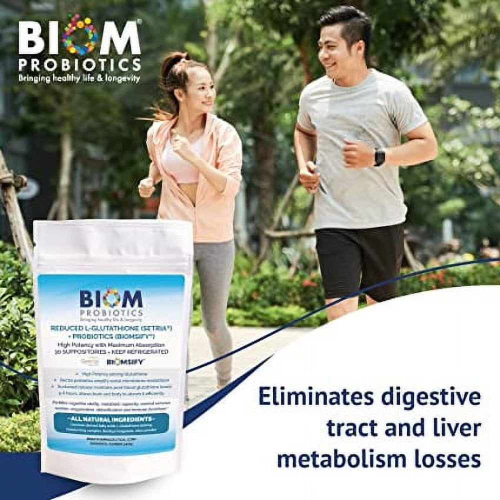 Biom Probiotics L-Glutathione Suppositories - 500mg