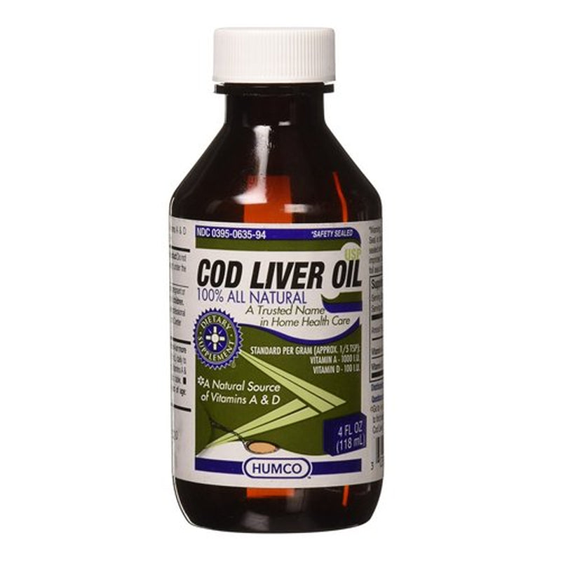Humco Cod Liver Oil - 4 Oz Natural Supplement