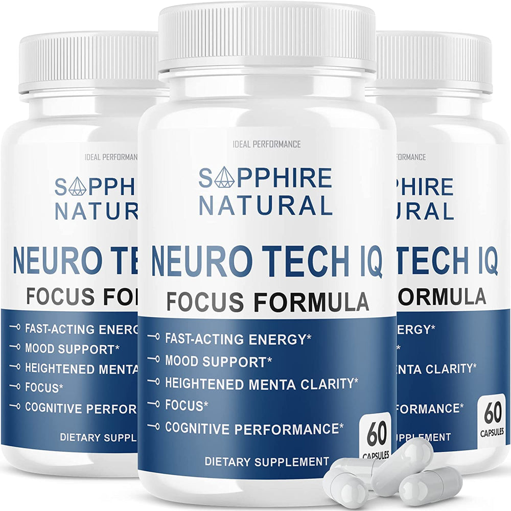 Neuro Tech IQ - Brain Supplement Pills (3 Pack)