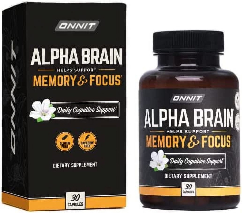Alpha Brain - Nootropic for Focus & Memory - 30 Count