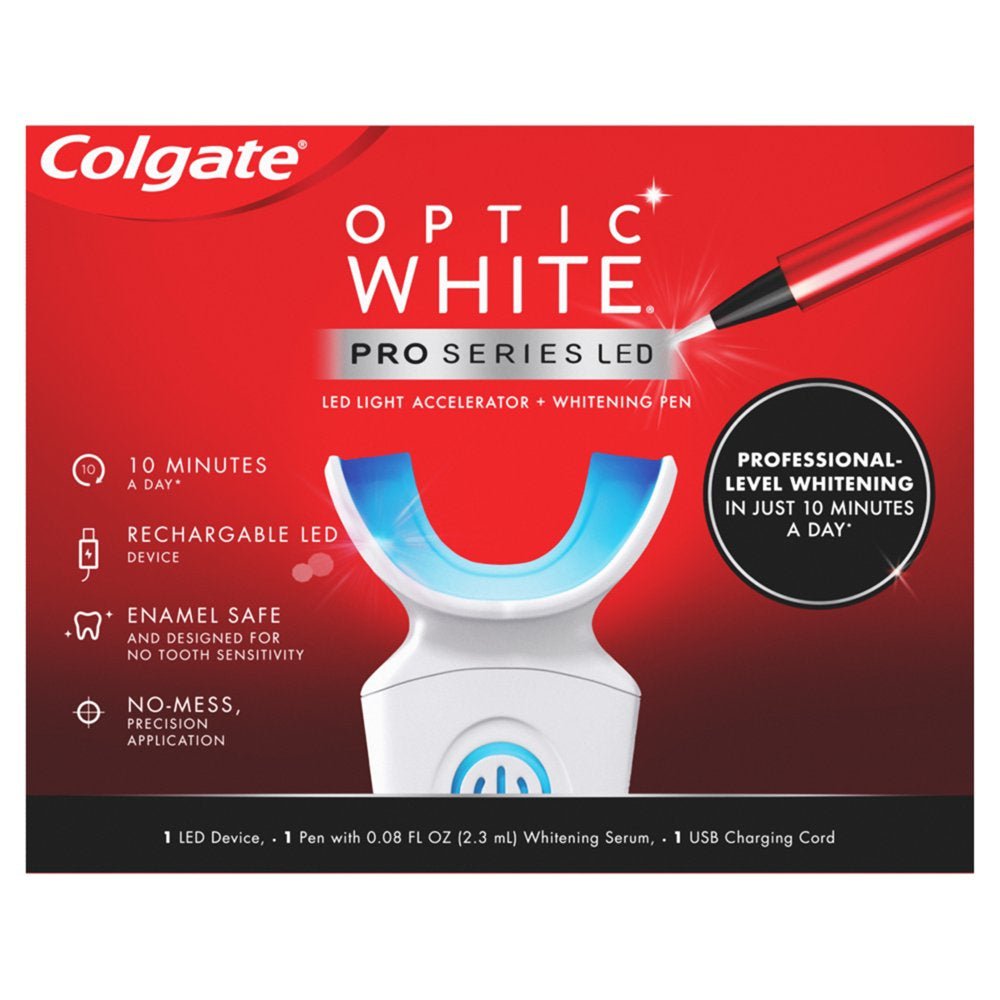 Colgate Optic White LED Teeth Whitening Set