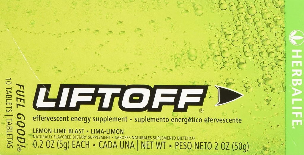 Herbalife Liftoff Lemon-Lime - Energy Boost Tablets