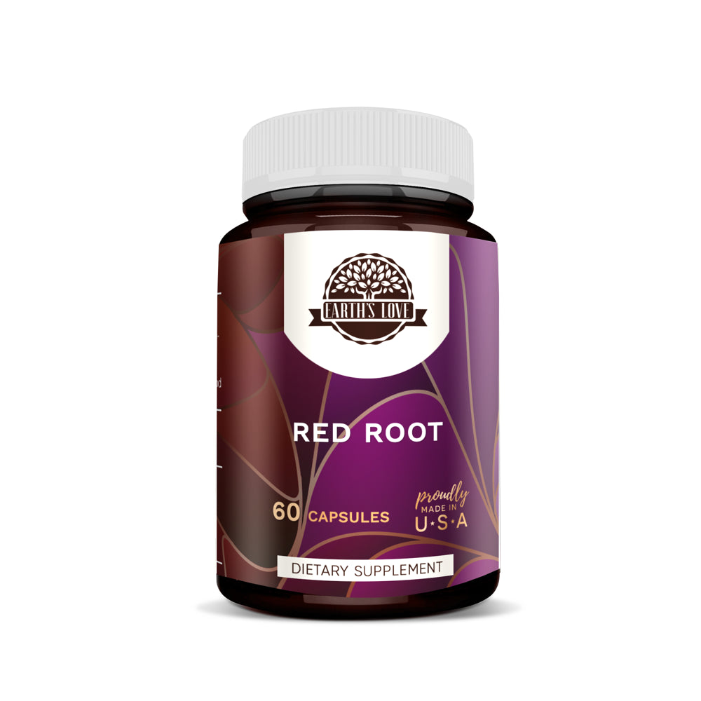 Red Root Capsules - Earth's Love - 60 Vegan Capsules