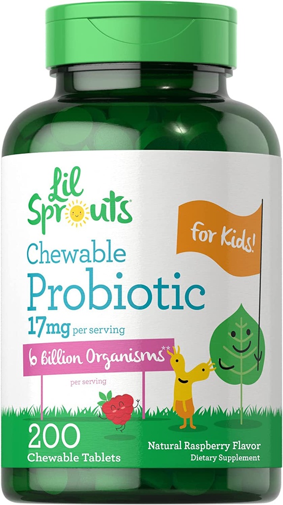 Kids Probiotics - Chewable Raspberry | Lil' Sprouts