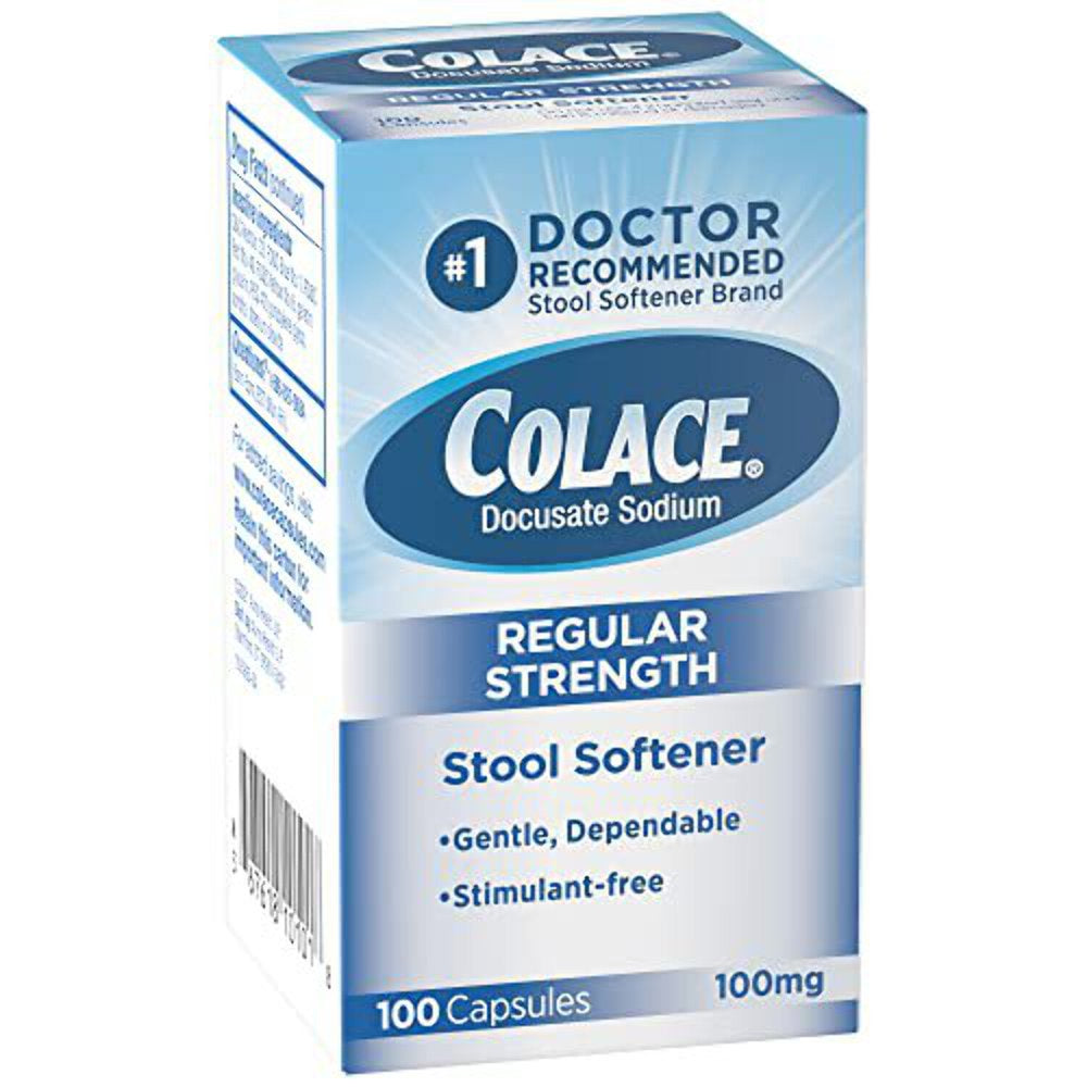 Colace Stool Softener Capsules - 100 Count