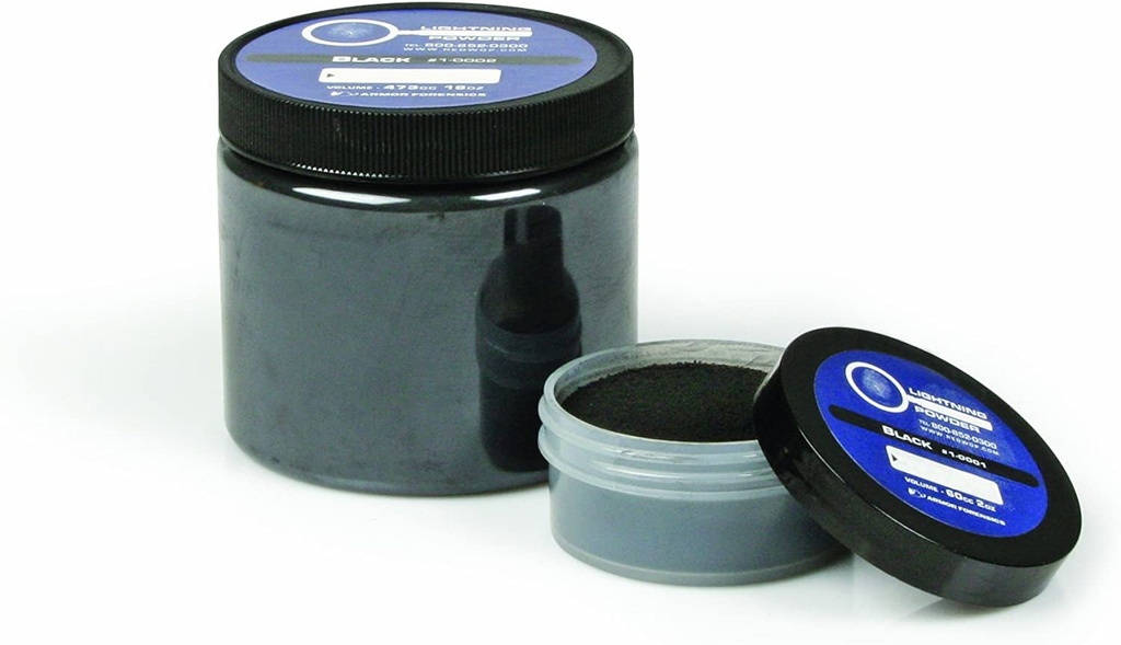 Lightning Powder Black Fingerprint Powder - 16oz