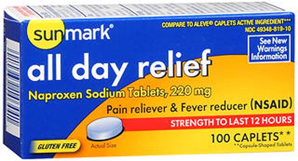 Sunmark Naproxen Sodium 220mg - 100 Caplets