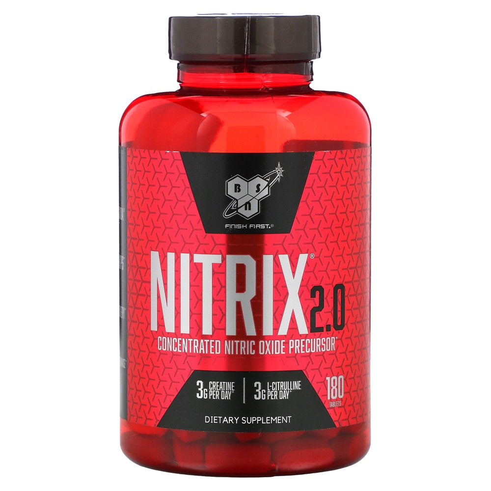 BSN Nitrix 2.0 - Nitric Oxide Booster - 180 Tablets
