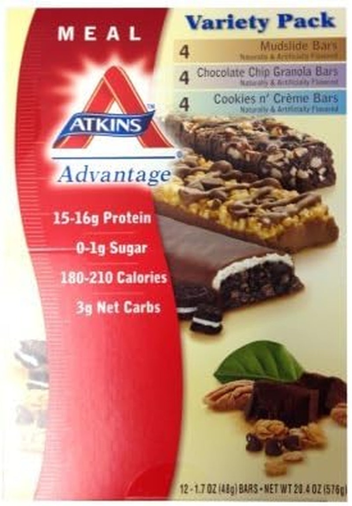 Atkins Advantage Variety Pack - 12 Bars
