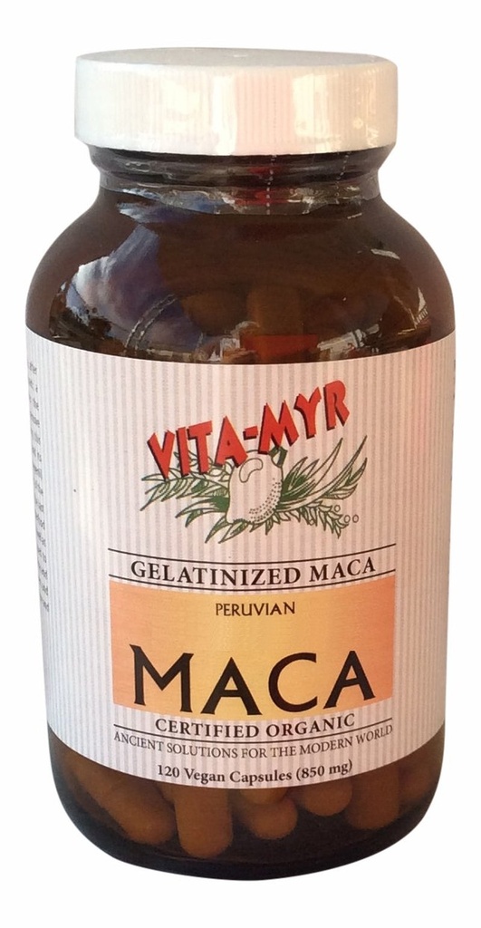Organic Maca Capsules - Inca Maca Root - 120 Caps