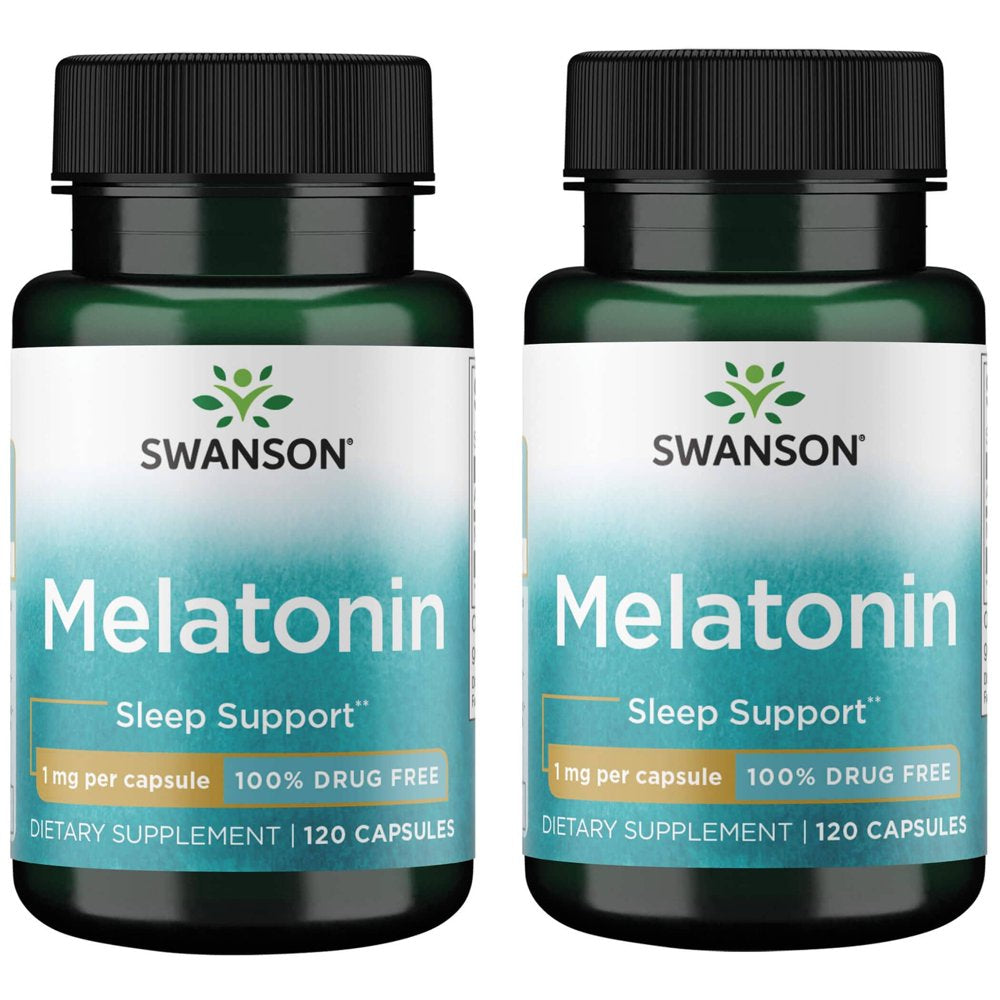 Melatonin 1mg - 120 Caps (2 Pack) | Swanson