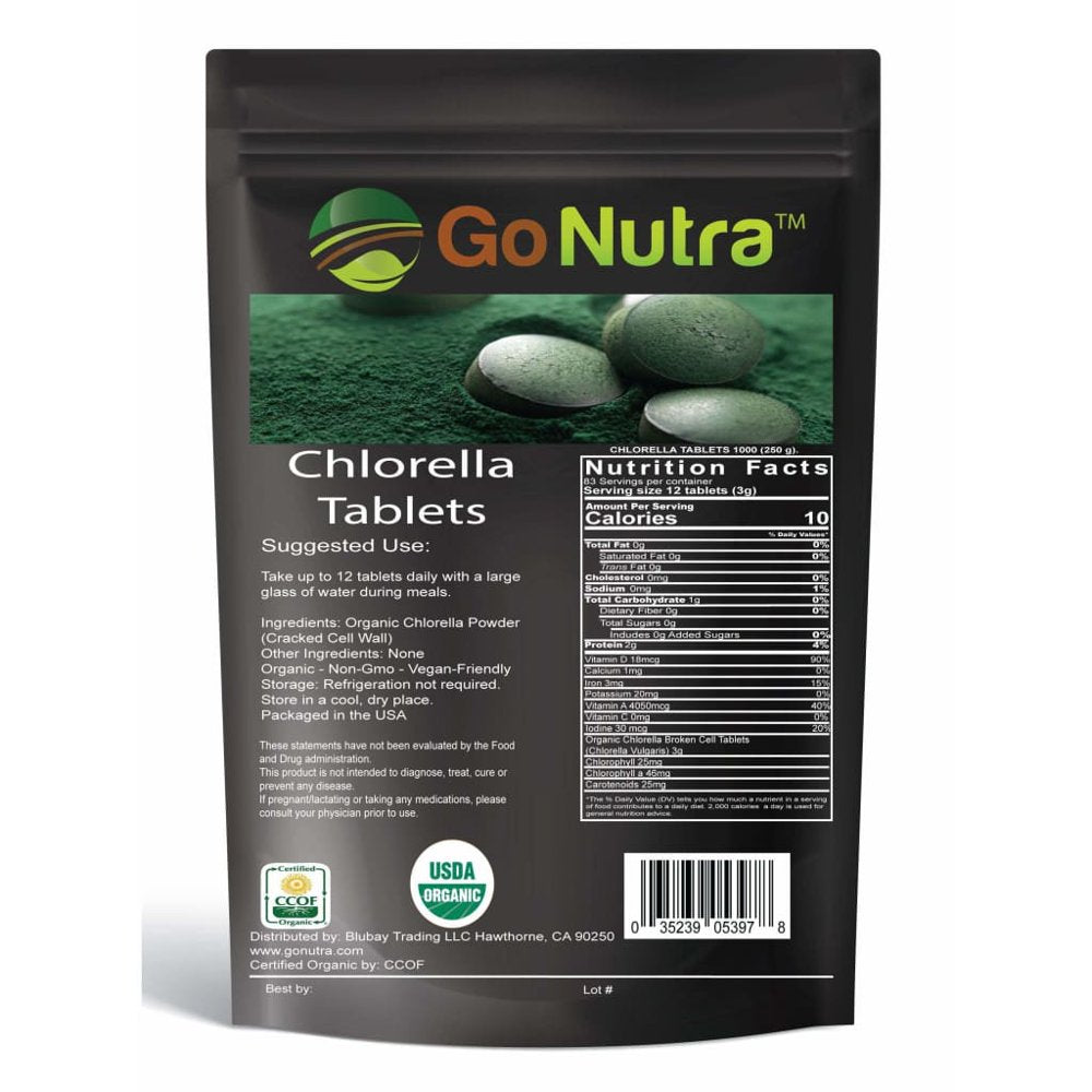Organic Chlorella Tablets - Superfood Supplement