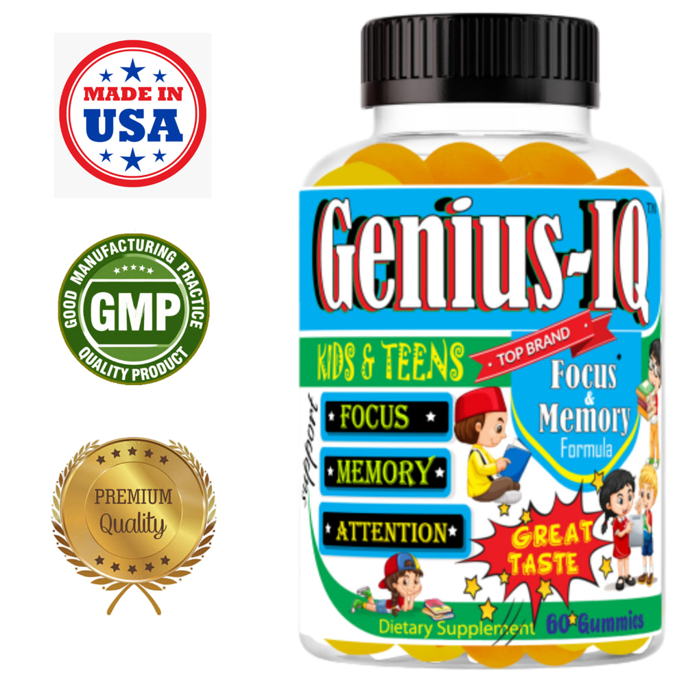 Kids Focus Gummies - Brain & Memory Support (60 Count)