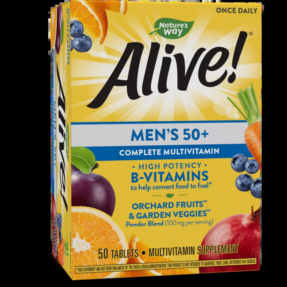 Men's 50+ Multivitamin | Alive! - 50 Tablets