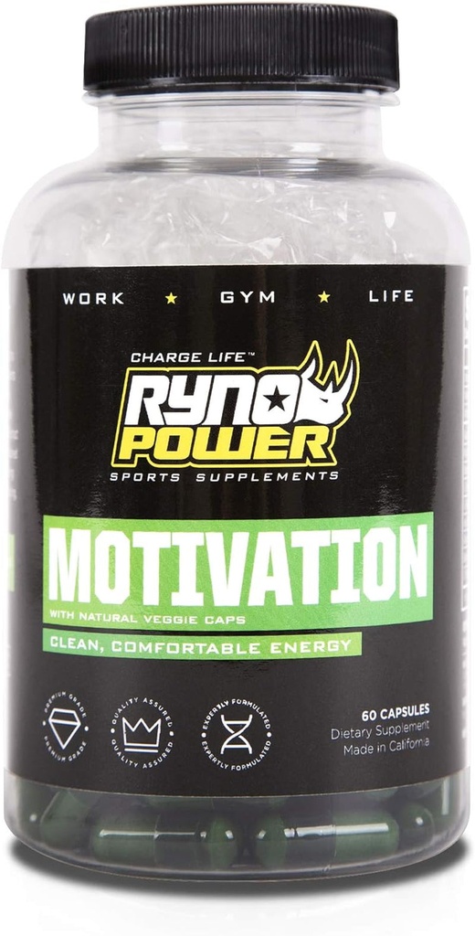 Ryno Power Motivation Capsules - Energy & Focus