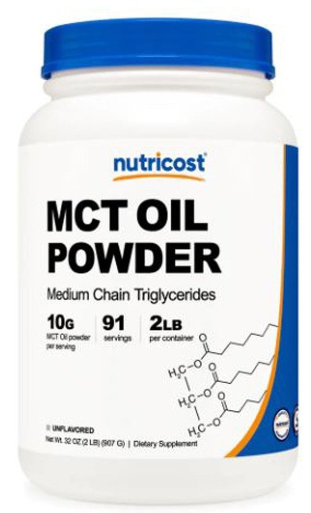 Organic MCT Oil Powder - 2 Lbs | Nutricost