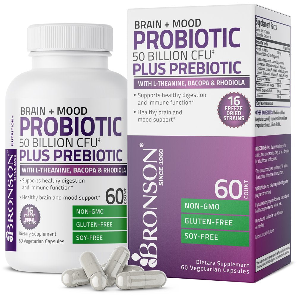 Bronson Brain + Mood Probiotic - 50 Billion CFU
