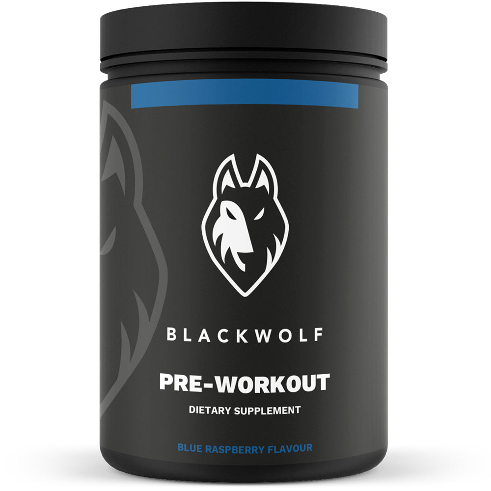 Blackwolf Pre Workout - Blue Raspberry - 22 Servings