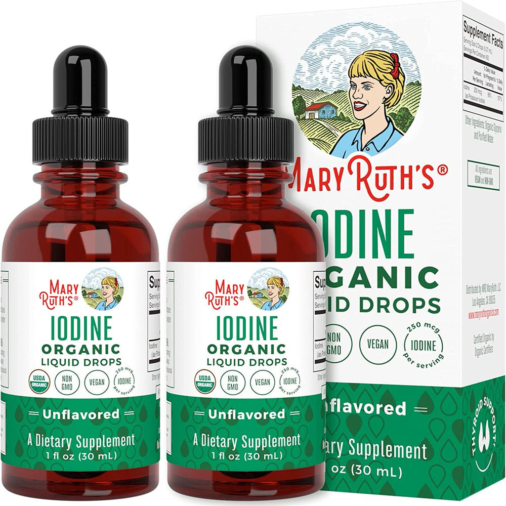 Potassium Iodine Liquid Drops | 1 Fl Oz (2 Pack) | VitaShop NZ