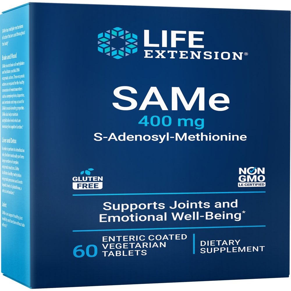 Life Extension SAMe 400mg - Mood & Joint Support