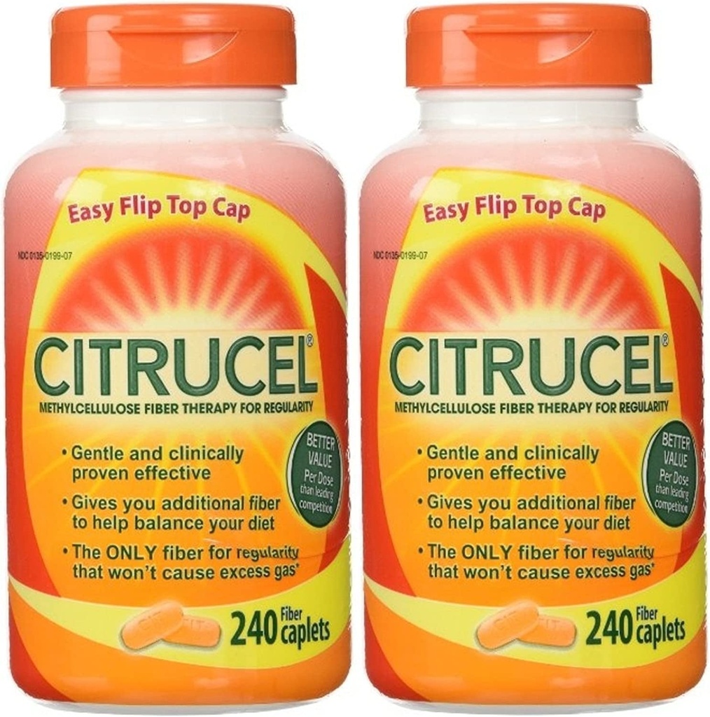 Citrucel Fiber Caplets - 2 Pack (240 Count)