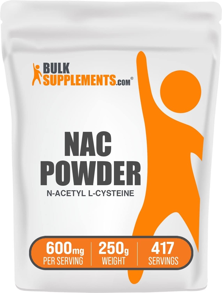 NAC Powder 600mg - Antioxidant Support | BulkSupplements.com