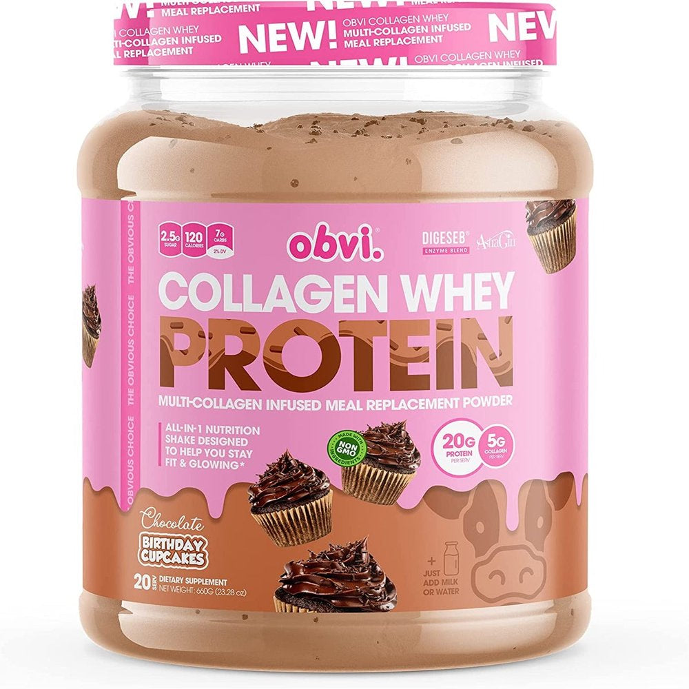 Obvi Collagen Whey - Chocolate Birthday Cupcake