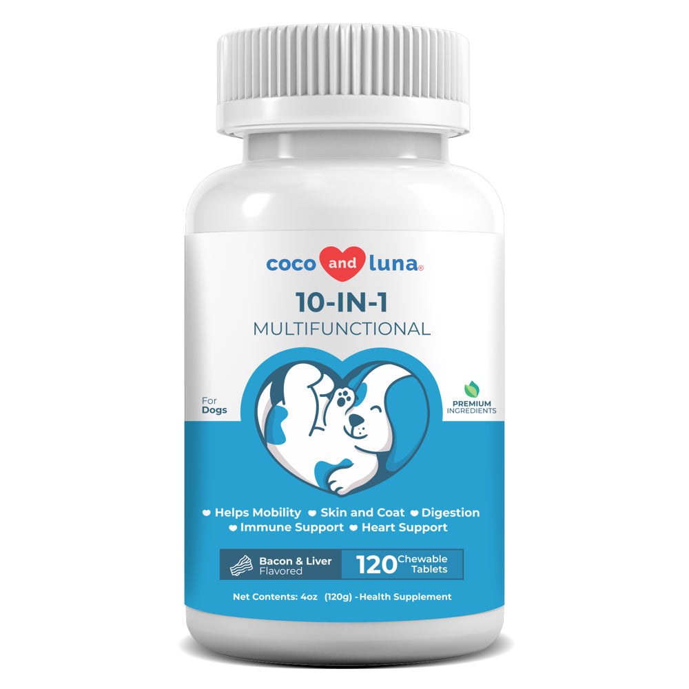 Dog Multivitamin - Coco & Luna 10-in-1 - 120 Tablets
