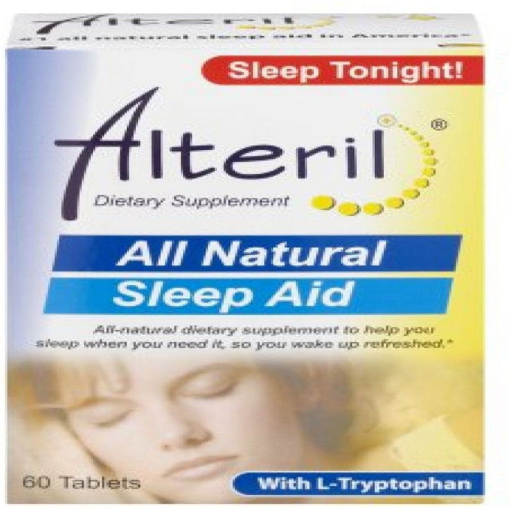 Alteril Sleep Aid - All Natural - 60 Tablets (2-Pack)