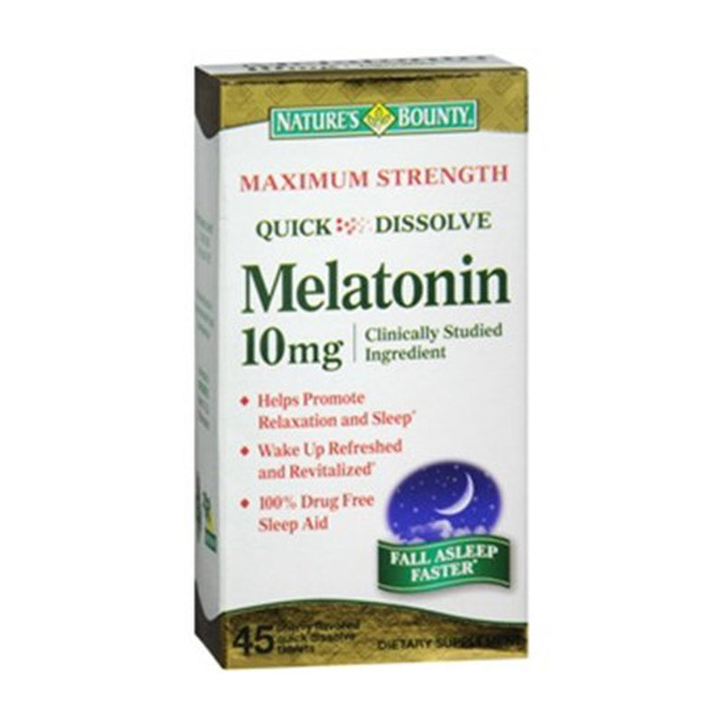 Melatonin 10mg Quick Dissolve - Nature's Bounty - 45 Tablets