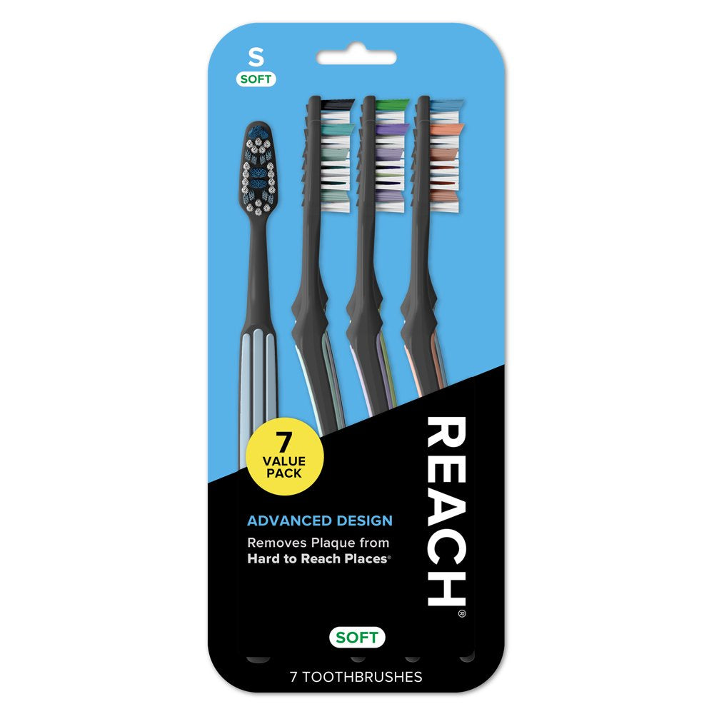 REACH Advanced Toothbrushes - 7 Count