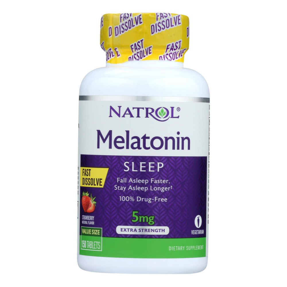 Natrol Melatonin 5mg Fast Dissolve - Strawberry 150 Tabs