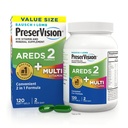 Preservision AREDS 2 + Multivitamin, 2-In-1 Eye Vitamin, 120 Softgels
