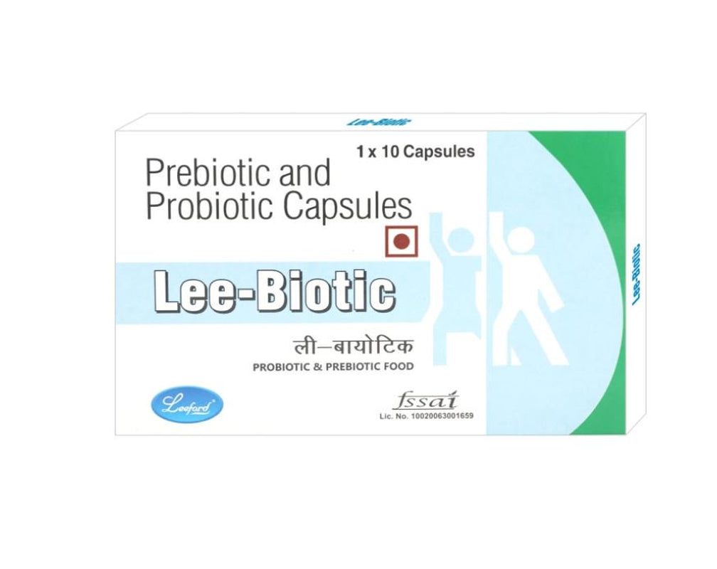 Lee-Biotic Pre & Probiotic - Gut Health - 10 Capsules