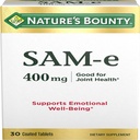 Nature'S Bounty SAM-E, Dietary Supplement, Support Joint Health, 400Mg, Tablets, 30 Ct