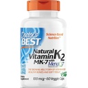 Doctor'S Best Natural Vitamin K2 MK-7, 100Mcg Veggie Caps, 60 Count