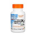 Doctors Best Natural Vitamin K2 MK-7 with Menaq7 plus 180 Mcg Vitamin D3 Capsules,60 Ea, 3 Pack