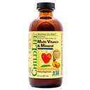Childlife Essentials Multi Vitamin and Mineral, Liquid Supplement, Orange Mango, 8 Fl. Oz.