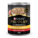 Purina Pro Plan Mordels in Gravy Wet Dog Food for Adult Dogs Beef, 13 Oz Cans (12 Pack)